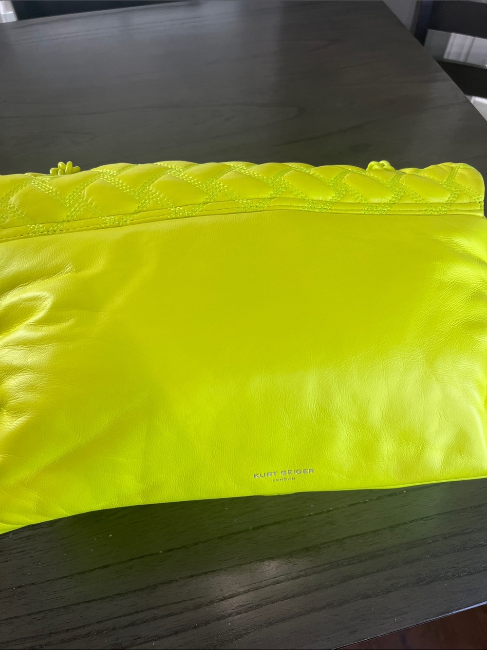 Kurt Geiger Limited Edition Yellow Quilted Women’s Shoulder Bag - Picture 3 of 15